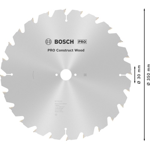 Hoja de sierra circular PRO Construct Wood, 350 x 3,5 x 30 mm