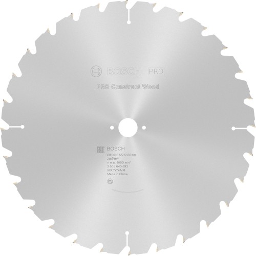 Hoja de sierra circular PRO Construct Wood, 400 x 3,5 x 30 mm