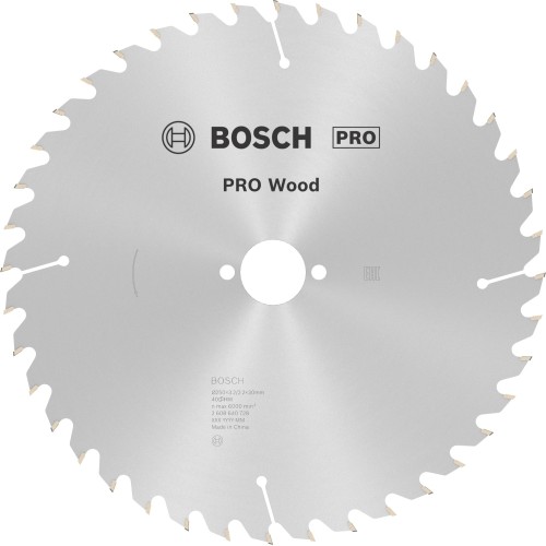 Hoja de sierra circular PRO Wood, 250 x 3,2 x 30 mm, T40