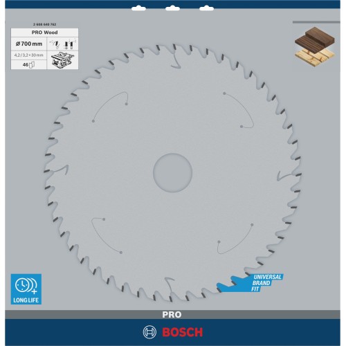 Hoja de sierra circular PRO Wood, 700 x 4,2 x 30 mm