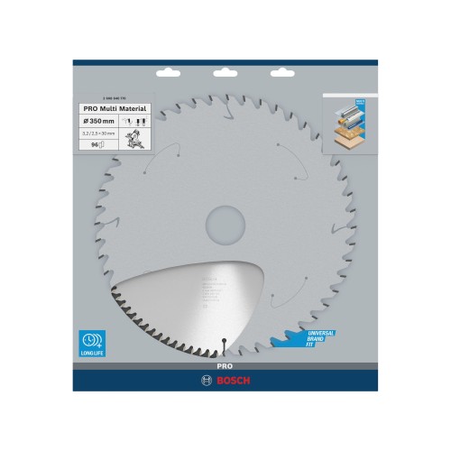 Hoja de sierra circular PRO Multi Material, 350 x 3,2 x 30 mm