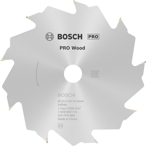 Hoja de sierra circular PRO Wood, 130 x 2 x 16 mm, T9