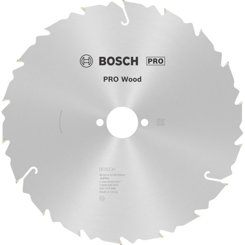 Hoja de sierra circular PRO Wood, 230 x 2,4 x 30 mm, T18