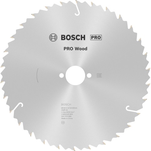 Hoja de sierra circular PRO Wood, 230 x 2,4 x 30 mm, T30