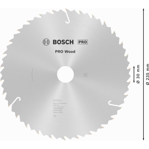 Hoja de sierra circular PRO Wood, 235 x 2,4 x 30 mm, T30