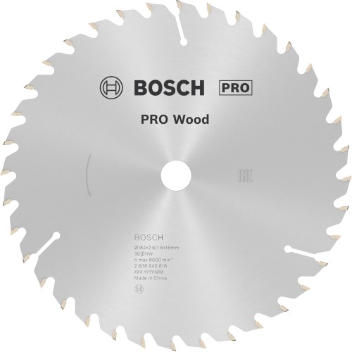 Hoja de sierra circular PRO Wood, 184 x 2,6 x 16 mm, T36