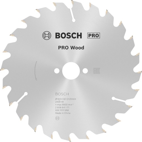 Hoja de sierra circular PRO Wood, 160 x 1,8 x 20 mm, T24