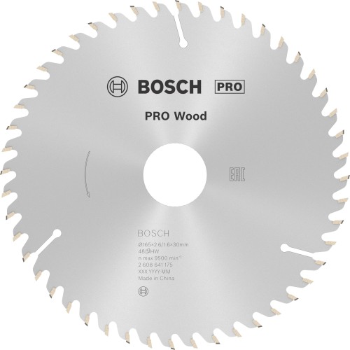 Hoja de sierra circular PRO Wood, 165 x 2,6 x 30 mm, T48
