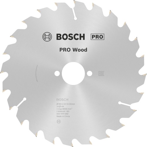 Hoja de sierra circular PRO Wood, 190 x 2 x 30 mm, T24