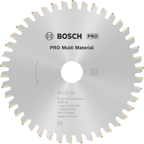 Hoja de sierra circular PRO Multi Material, 130 x 2 x 20 mm