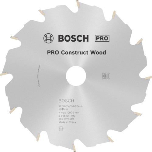 Hoja de sierra circular PRO Construct Wood, 150 x 2,4 x 20 mm