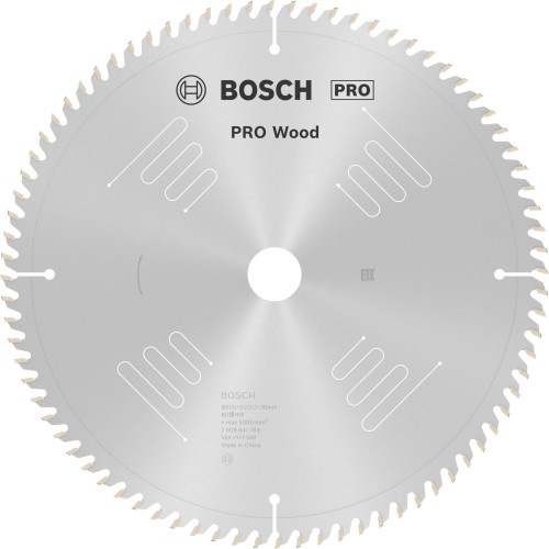 Hoja de sierra circular PRO Wood, 305 x 3,2 x 30 mm, T80