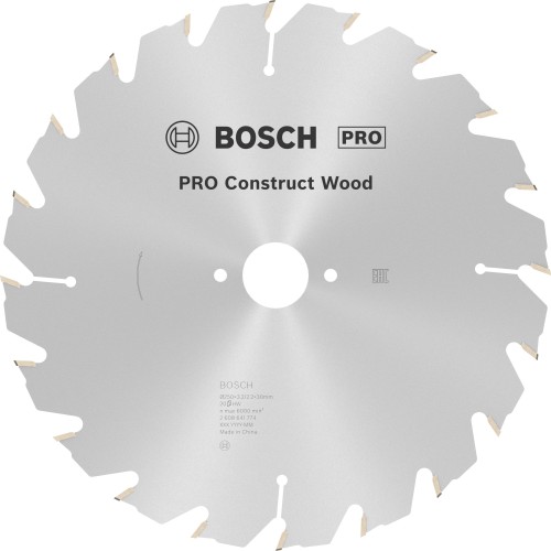 Hoja de sierra circular PRO Construct Wood, 250 x 3,2 x 30 mm