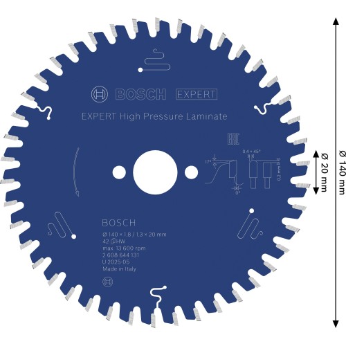 Hoja de sierra circular Expert for High Pressure Laminate