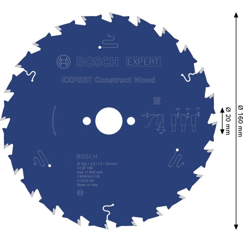 Hoja de sierra circular Expert for Construct Wood