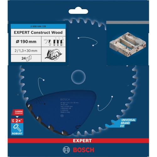 Hoja de sierra circular Expert for Construct Wood
