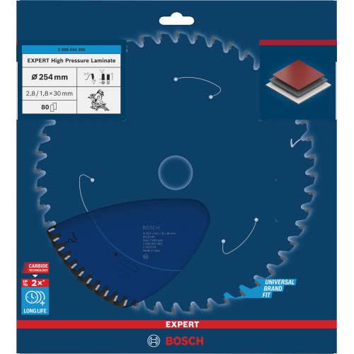 Disco de sierra circular para laminado a alta presión Expert for High Pressure Laminate 254x30-80