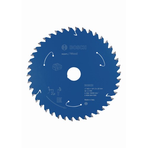 Disco de sierra circular Expert for Wood para sierras sin cables 140 x 1,8/1,3 x 20 T42