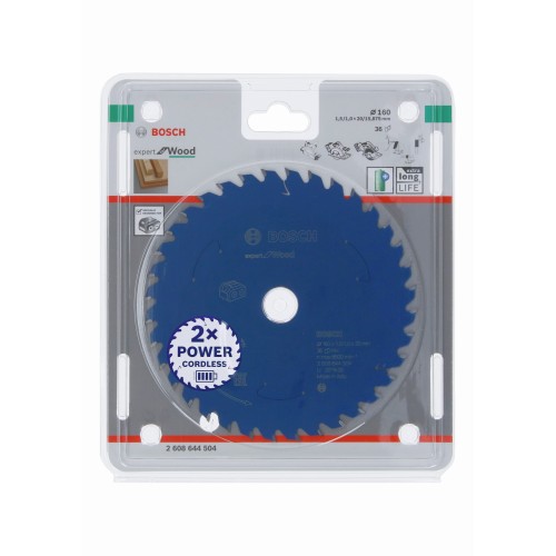 Disco de sierra circular Expert for Wood para sierras sin cables 160 x 1,5/1 x 20 T36