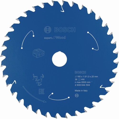 Disco de sierra circular Expert for Wood para sierras sin cables 160 x 1,5/1 x 20 T36