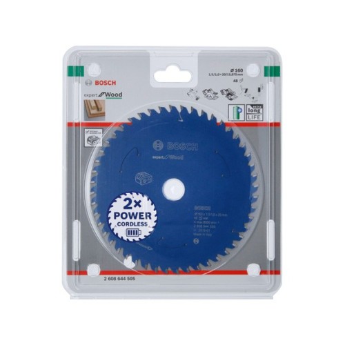 Disco de sierra circular Expert for Wood para sierras sin cables 160 x 1,5/1 x 20 T48