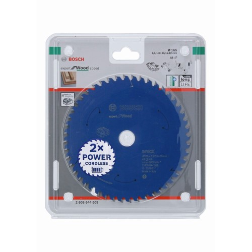 Disco de sierra circular Expert for Wood para sierras sin cables 165 x 1,5/1 x 20 T48