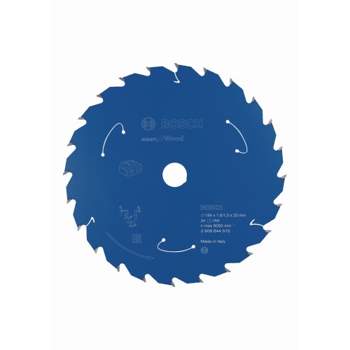 Disco de sierra circular Expert for Wood para sierras sin cables 184 x 1,6/1 x 20 T24