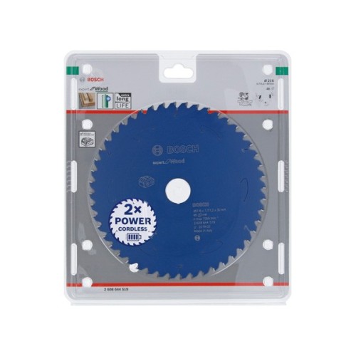 Disco de sierra circular Expert for Wood para sierras sin cables 216 x 1,7/1,2 x 30 T48
