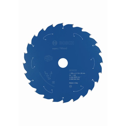 Disco de sierra circular Expert for Wood para sierras sin cables 250 x 2,1/1,6 x 30 T24