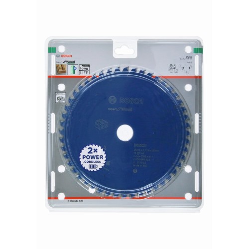 Disco de sierra circular Expert for Wood para sierras sin cables 250 x 2,1/1,6 x 30 T48