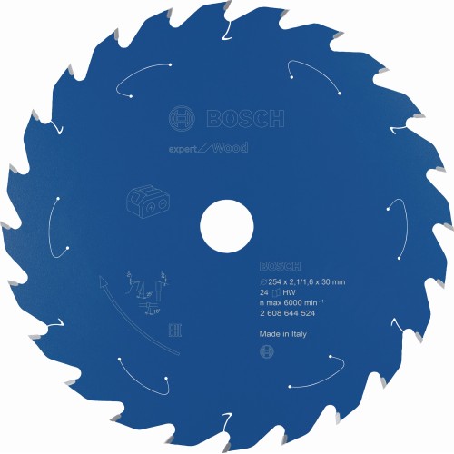 Disco de sierra circular Expert for Wood para sierras sin cables 254 x 2,1/1,6 x 30 T24