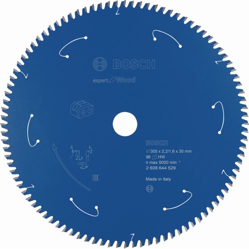 Disco de sierra circular Expert for Wood para sierras sin cables 305 x 2,2/1,6 x 30 T96