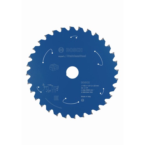 Disco de sierra circular Expert for Stainless Steel para sierras sin cables 150 x 1,6/1,3 x 20 T32