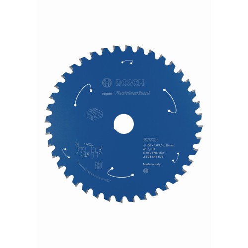 Disco de sierra circular Expert for Stainless Steel para sierras sin cables 160 x 1,6/1,3 x 20 T40