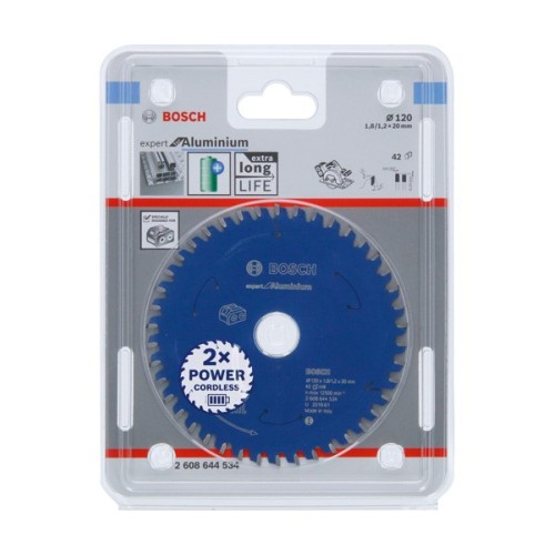 Disco de sierra circular Expert for Aluminium para sierras sin cables 120 x 1,8/1,2 x 20 T42
