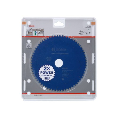 Disco de sierra circular Expert for Laminated Panel para sierras sin cables 210 x 2,1/1,4 x 30 T66