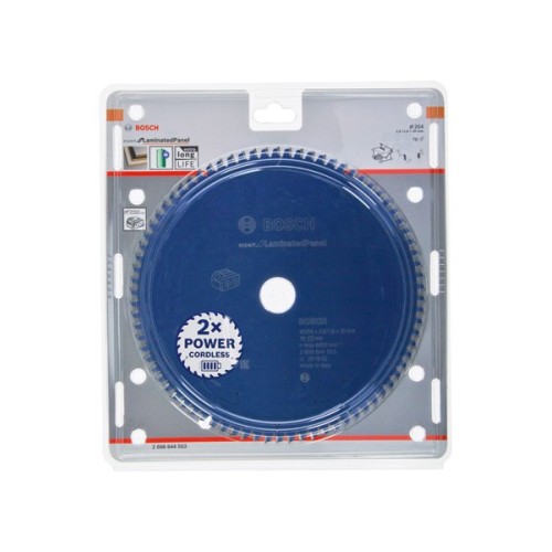 Disco de sierra circular Expert for Laminated Panel para sierras sin cables 254 x 2,6/1,8 x 30 T78
