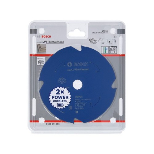 Disco de sierra circular Expert for Fibre Cement para sierras sin cables 165 x 1,8/1,2 x 20 T4