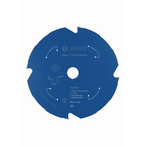 Disco de sierra circular Expert for Fibre Cement para sierras sin cables 165 x 1,8/1,2 x 20 T4