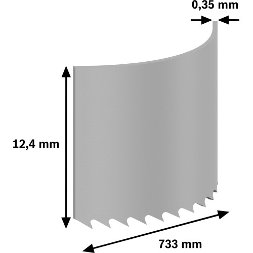 Hoja de sierra de cinta PRO CB281418, 733 mm, 2 uds.