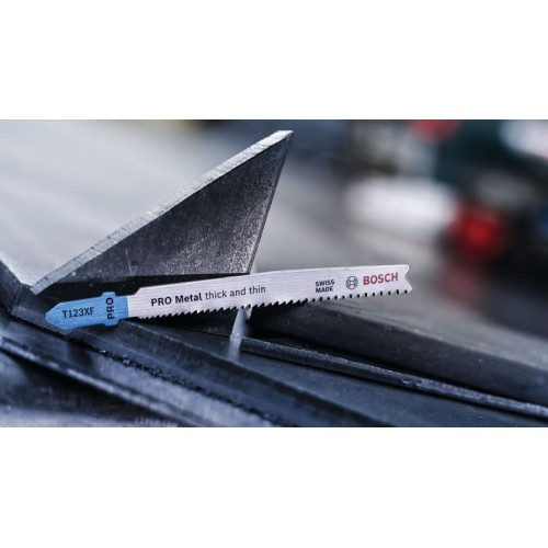 Hoja de sierra de calar PRO Metal thick and thin T123XF, 100 mm, 2 uds.