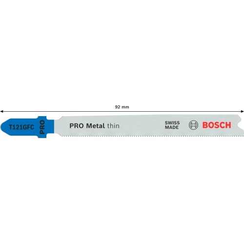 Hoja de sierra de calar PRO Metal thin T121GFC 92 mm, 5 uds.