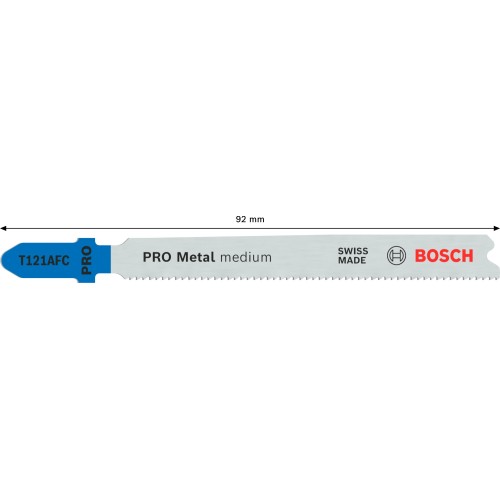 Hoja de sierra de calar PRO Metal medium T121AFC 92 mm, 5 uds.