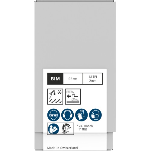 Hoja de sierra de calar PRO Metal thick T121BFC 92 mm, 100 uds.