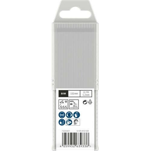 Hoja de sierra de calar PRO Metal Pipes and Profiles T321AF 132 mm, 25 uds.