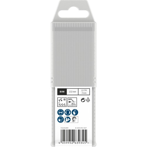 Hoja de sierra de calar PRO Metal Pipes and Profiles T321BF, 132 mm, 25 uds.