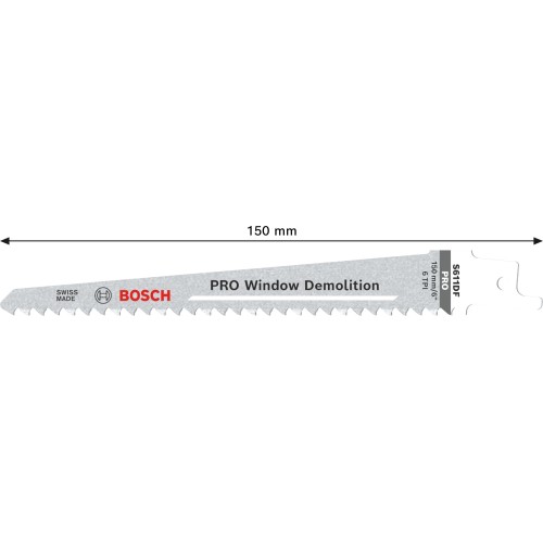 Hoja PRO Window Demolition S611DF 1,25 x 19 x 150 mm, 2 unidades