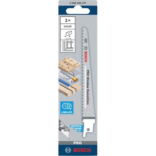 Hoja PRO Window Demolition S611DF 1,25 x 19 x 150 mm, 2 unidades