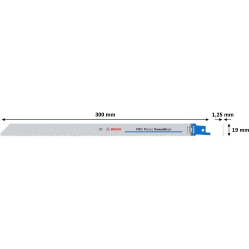 Hoja PRO Metal Demolition S1225VF 1,25 x 19 x 300 mm, 5 unidades
