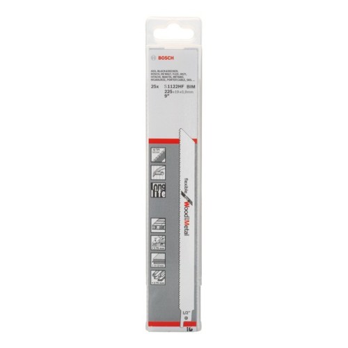 Hoja de sierra sable rápida S1122HF para reparación de palés, 25 uds